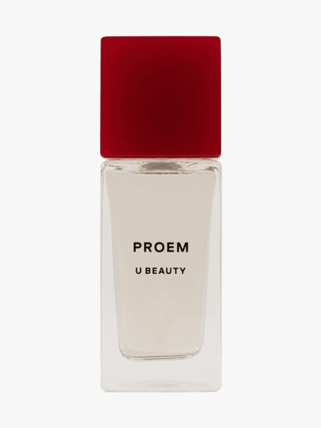 U Beauty Proem Eau de Parfum in branded component on a light gray background