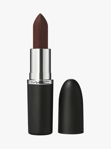 MAC MACximal Silky Matte Lipstick in branded component on a light gray background