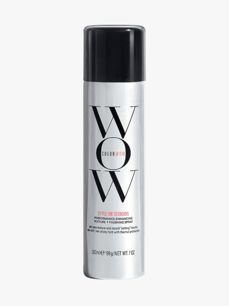 Color Wow Style on Steroids in branded component on a light gray background