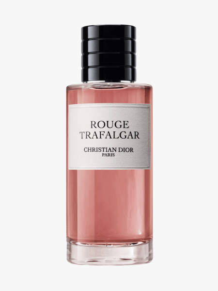 La Collection Privée Christian Dior Rouge Trafalgar Eau de Parfum in branded component on a light gray background