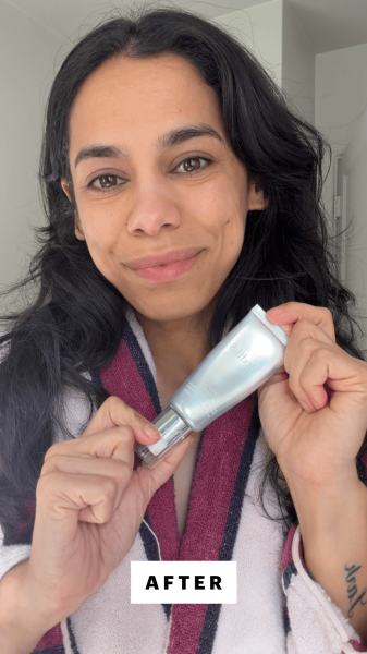 Allure senior commerce director Shanna Shipin after applying the Medik8 Crystal Retinal 1