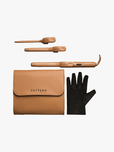 Pattern Beauty The 3-in-1 Interchangeable Curling Iron in multiple branded components on a light gray background