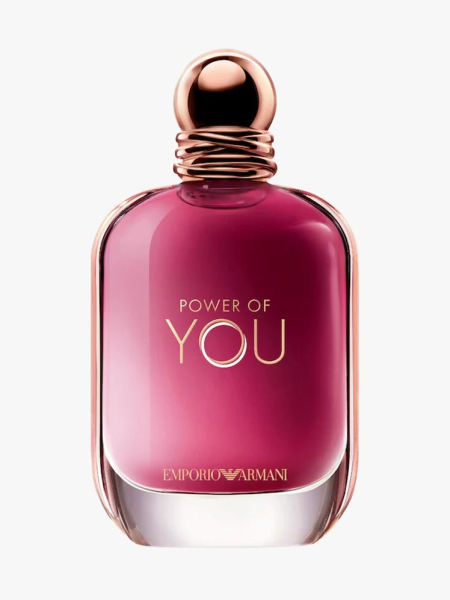 Armani Power of You in branded component on a light gray background
