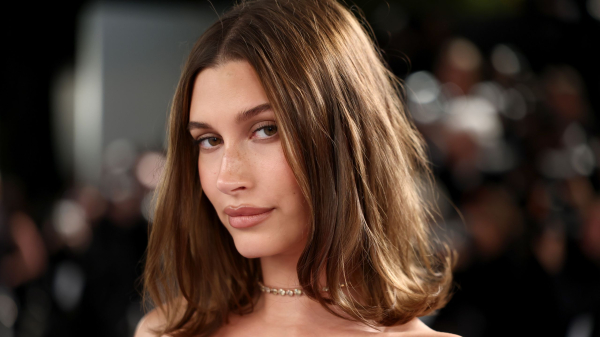 Hailey Bieber’s Sky Blue Nails Could Cool Down a Heatwave—See the Photos
